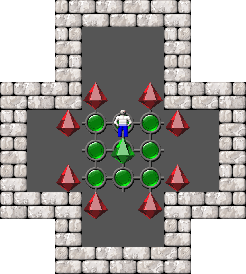 Sokoban Sasquatch 01 Arranged level 16